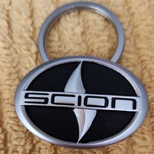 Scion Silver and Black Keychain